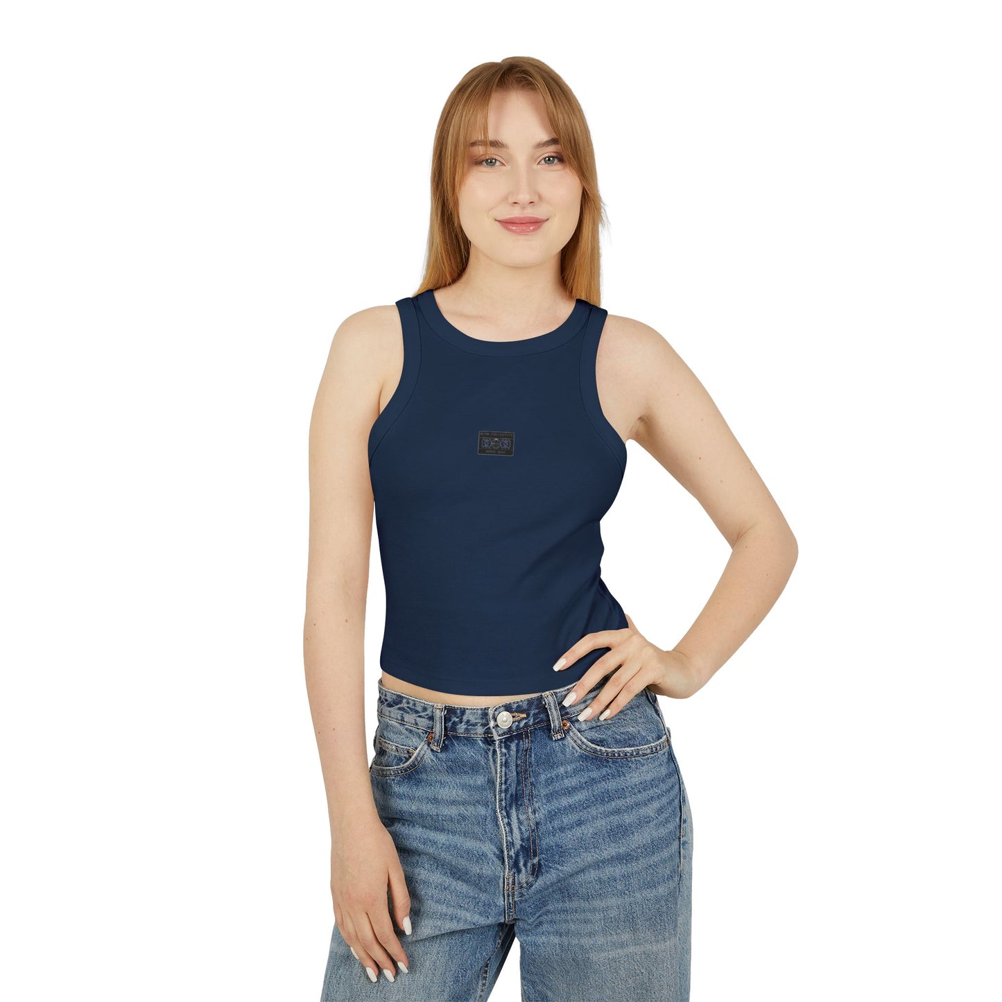 blnk Micro Rib Racer Tank Top