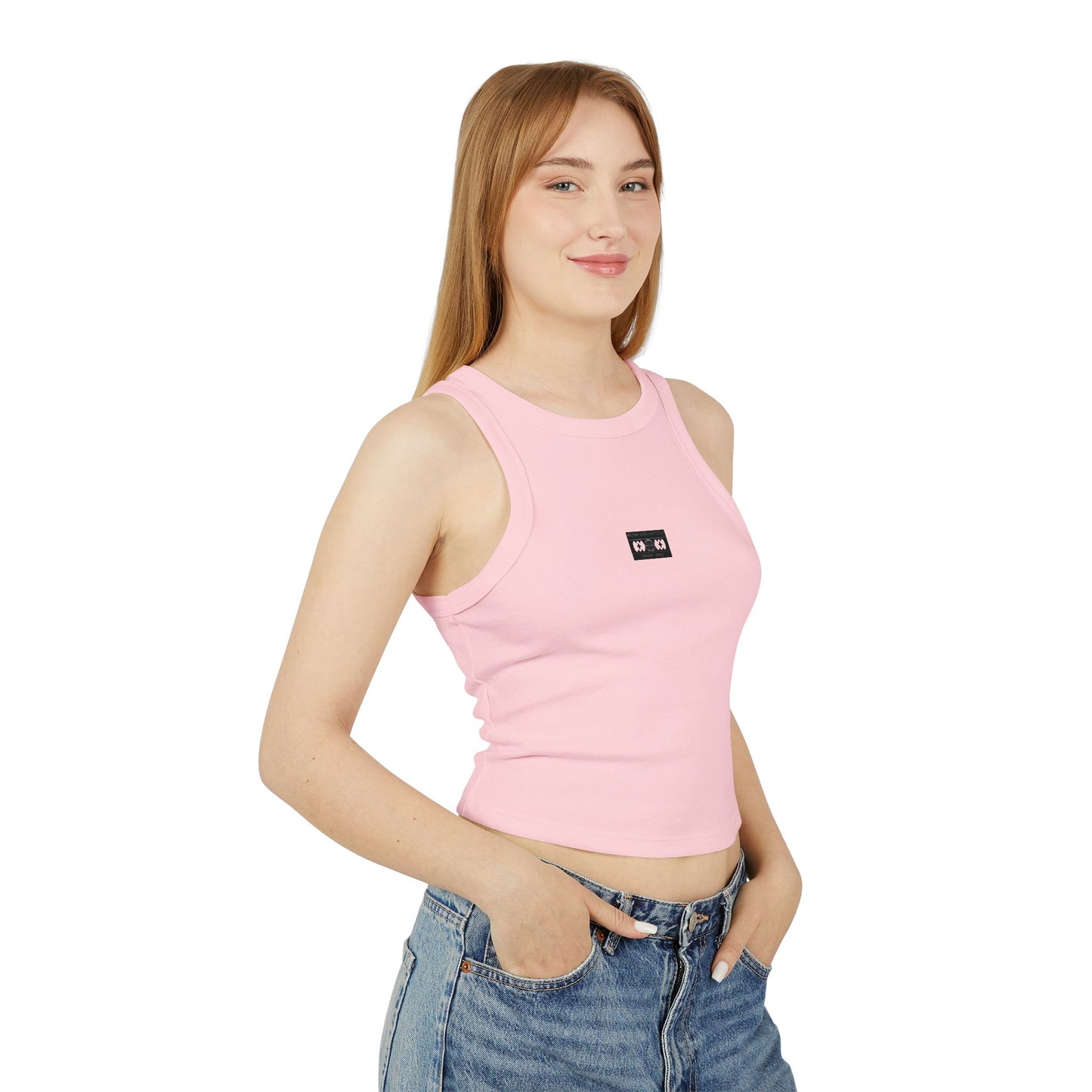 blnk Micro Rib Racer Tank Top