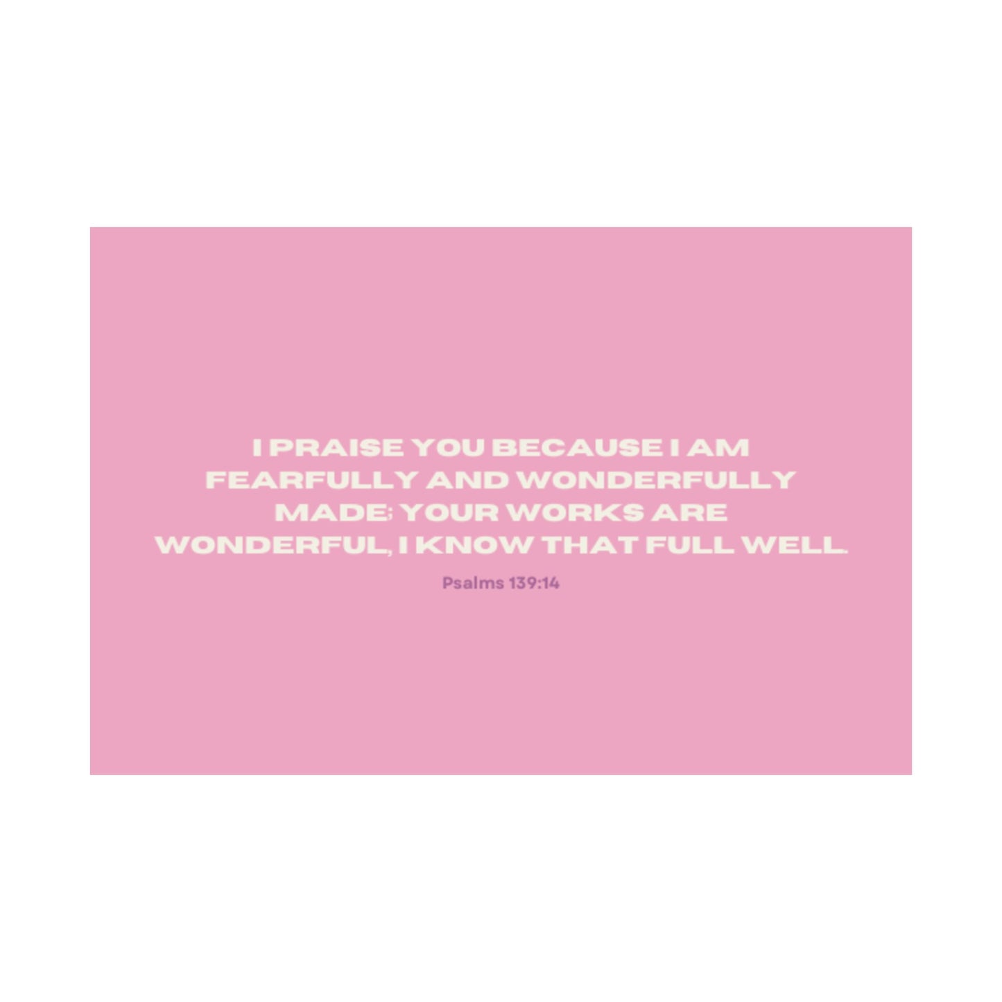Fearfully and Wonderfully Made Poster