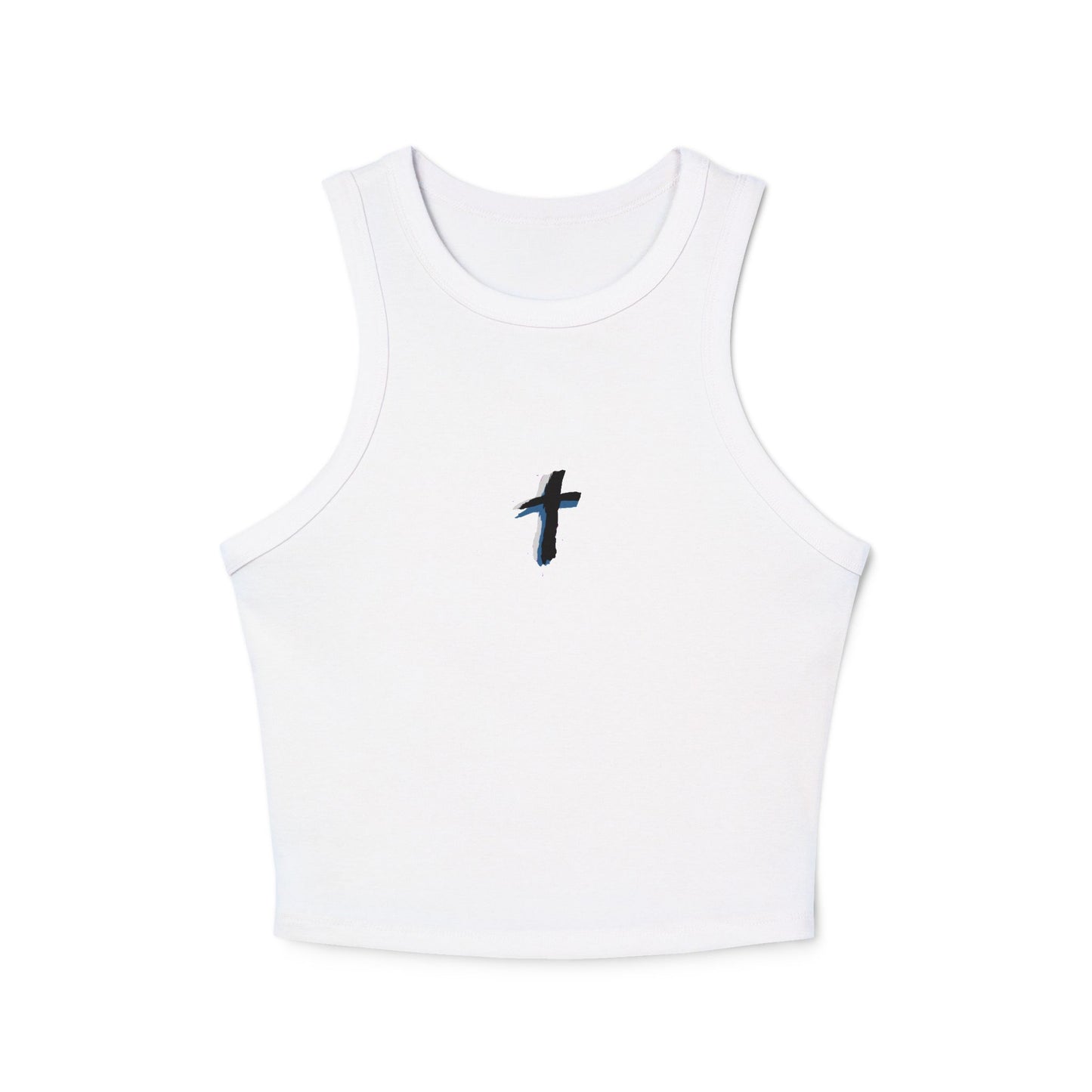 Saved by Grace Micro Rib Racer Tank Top