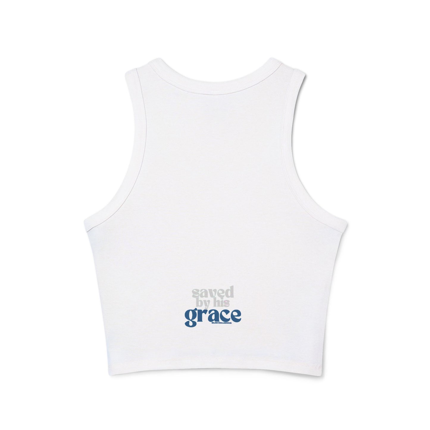 Saved by Grace Micro Rib Racer Tank Top