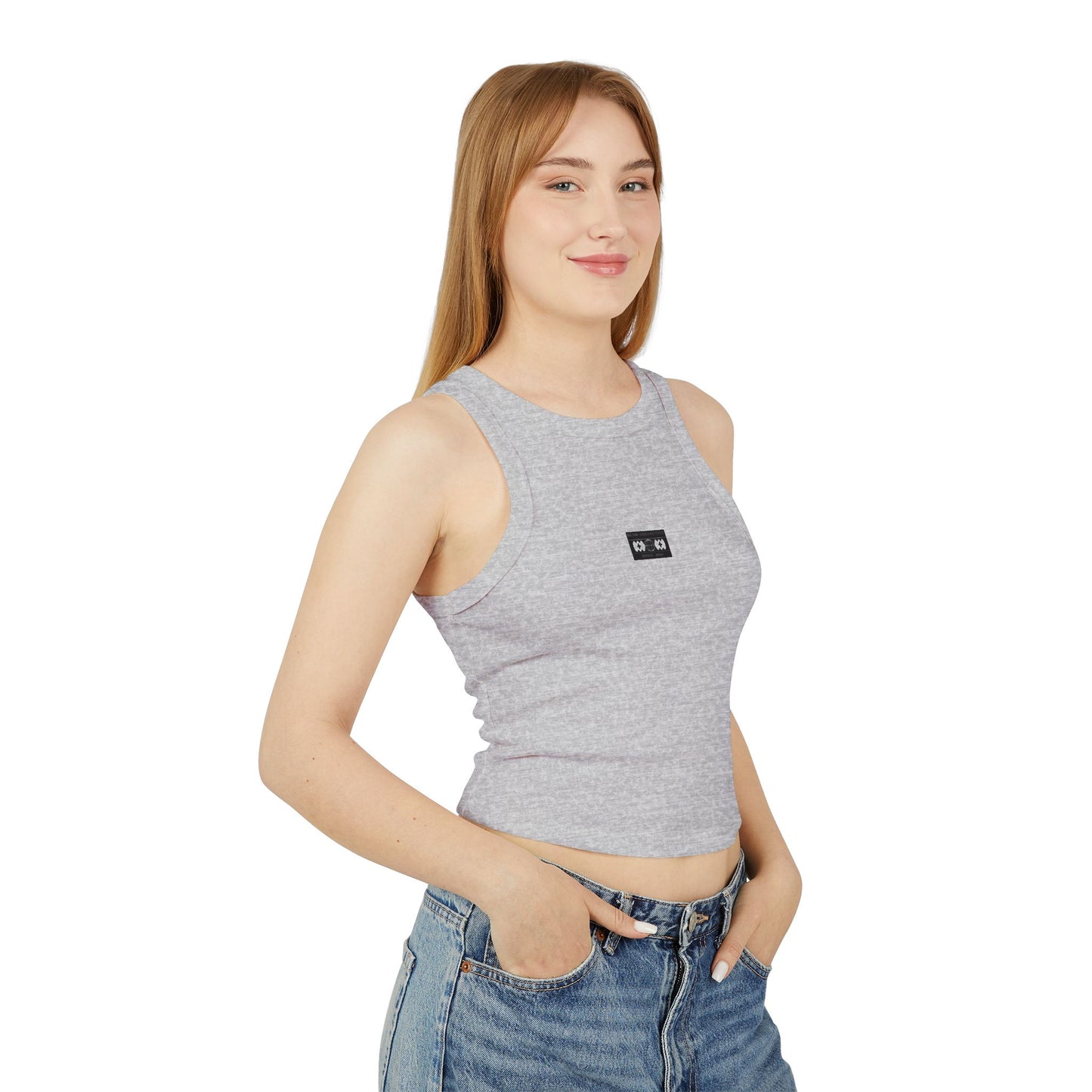 blnk Micro Rib Racer Tank Top