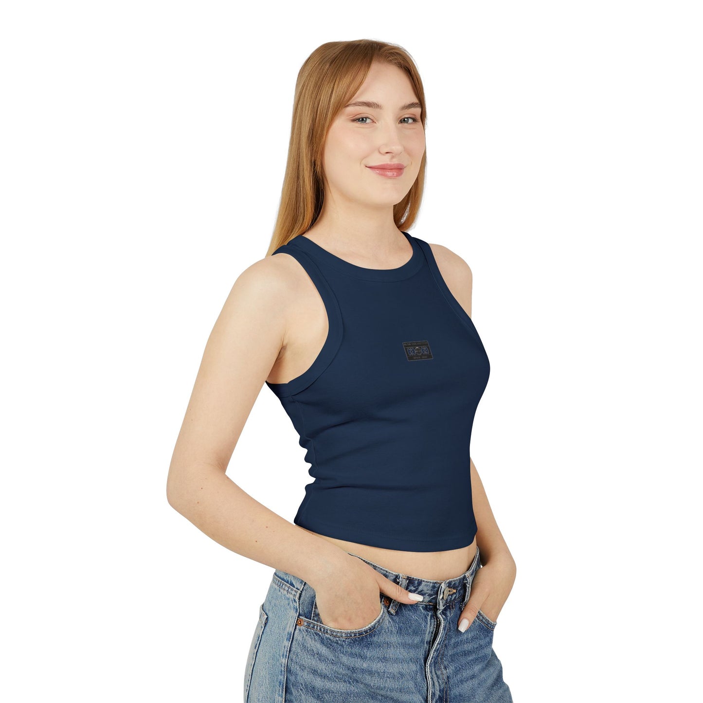 blnk Micro Rib Racer Tank Top