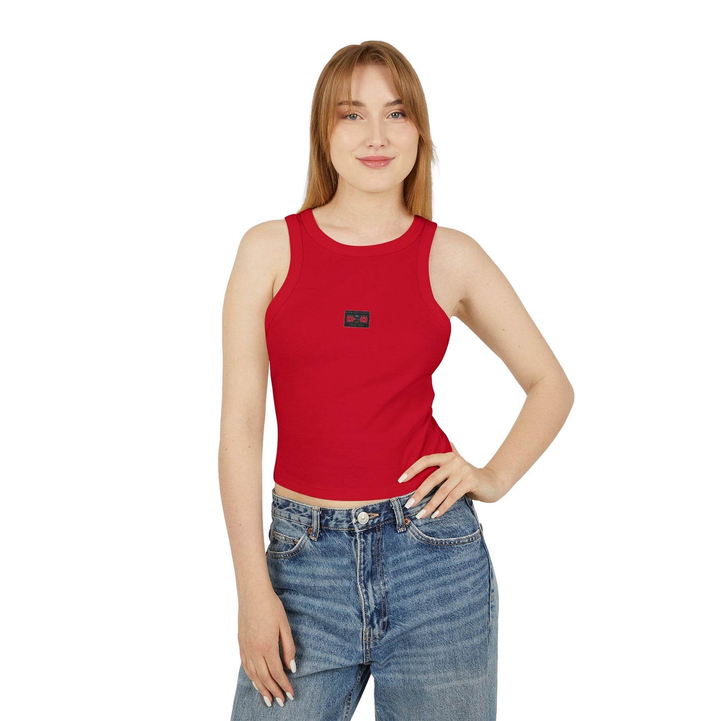 blnk Micro Rib Racer Tank Top